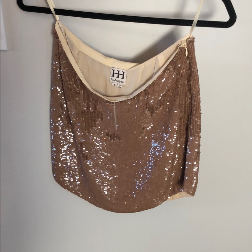Haute Hippie sequin skirt